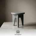 Demigaout™ Sculptural Stone Accent Stool