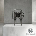 Demigaout™ Geometric Metal Accent Chair