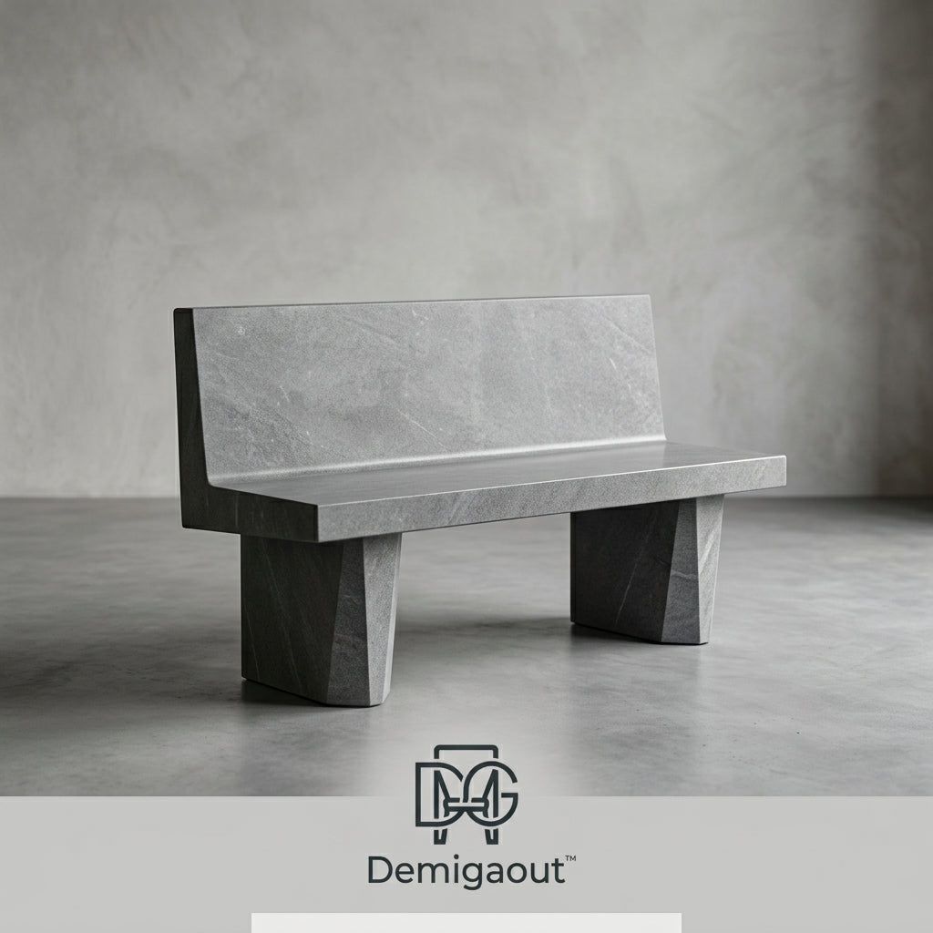 Demigaout™ Monolith Stone Bench