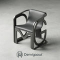 Demigaout™ Monogram Sculpt Accent Chair